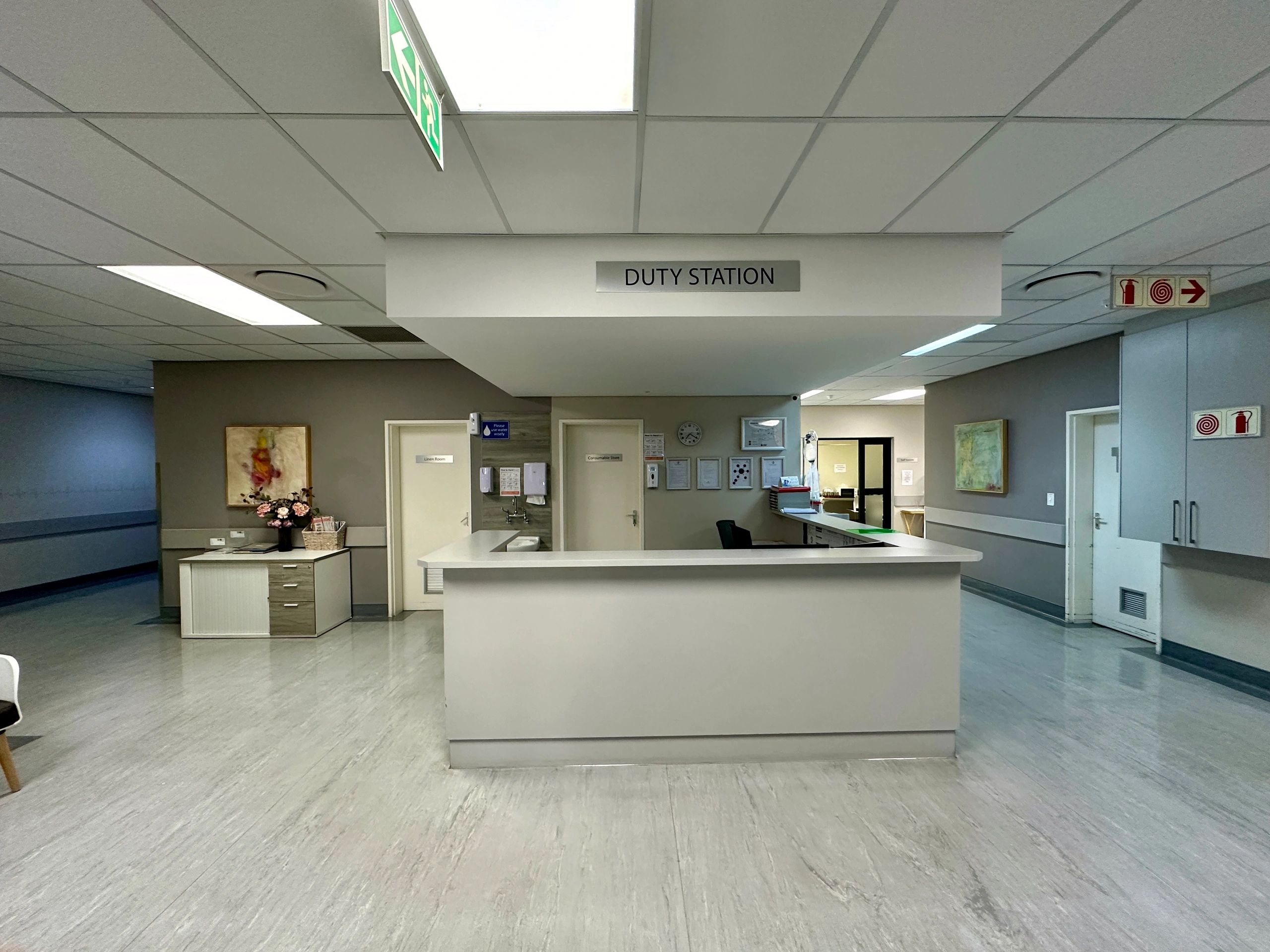 Calm, professional wellness clinic setting