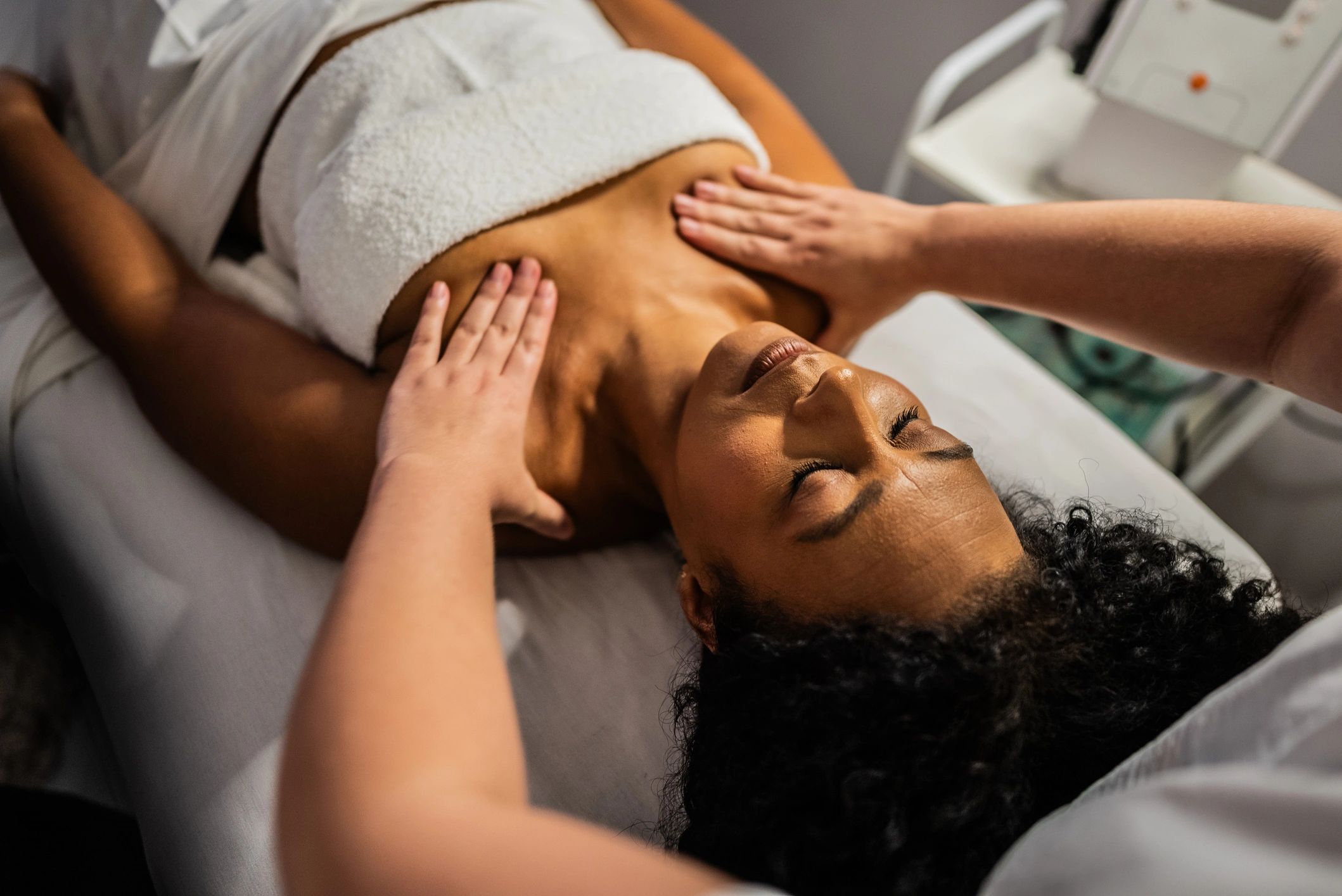Hands-on therapeutic massage focused on gentle, precise technique